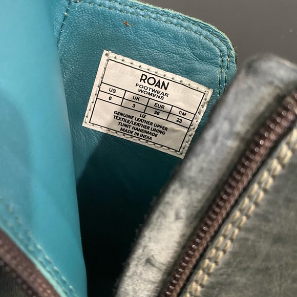 Bed Stu Roan Liz Leather Ankle Chelsea Boots Size 6 Black Epica Wash - Picture 11 of 14